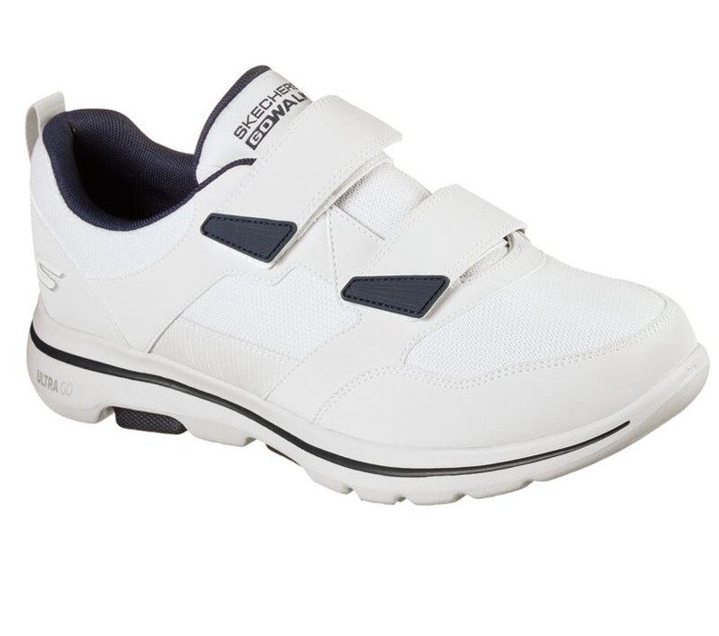 Skechers Gowalk 5 - Wistful - Mens Sneakers White/Navy [AU-QT9298]